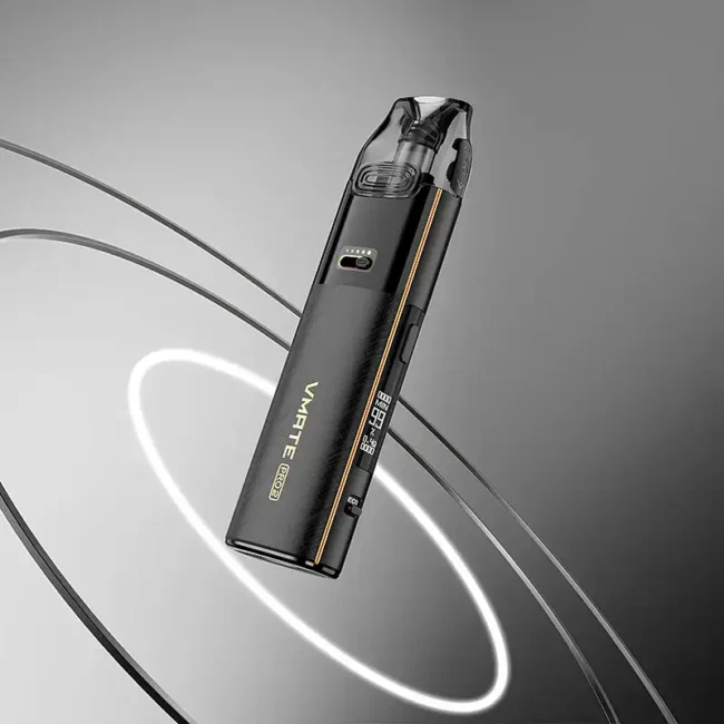 VMATE PRO 2 - 鎏金黑 (Gilded Black) VOOPOO VMATE PRO 2 專業版主機 - 鎏金黑 (Gilded Black)。黑色機身點綴金色細節,展現高端奢華質感,旗艦級小煙主機代表。