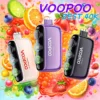 VOOPOO ZEST 主圖 - 40000口 & 首創可調尼古丁 VOOPOO ZEST 40000口 電子煙主圖與包裝展示。圖中醒目標示核心賣點文字:40000 PUFFS (超大口數)、Press to Satisfy (一按滿足)、Adjustable nicotine strength (業界首創可調尼古丁濃度)、Adjustable power (可調功率) 與 Dual mesh coil (雙網狀線圈)。