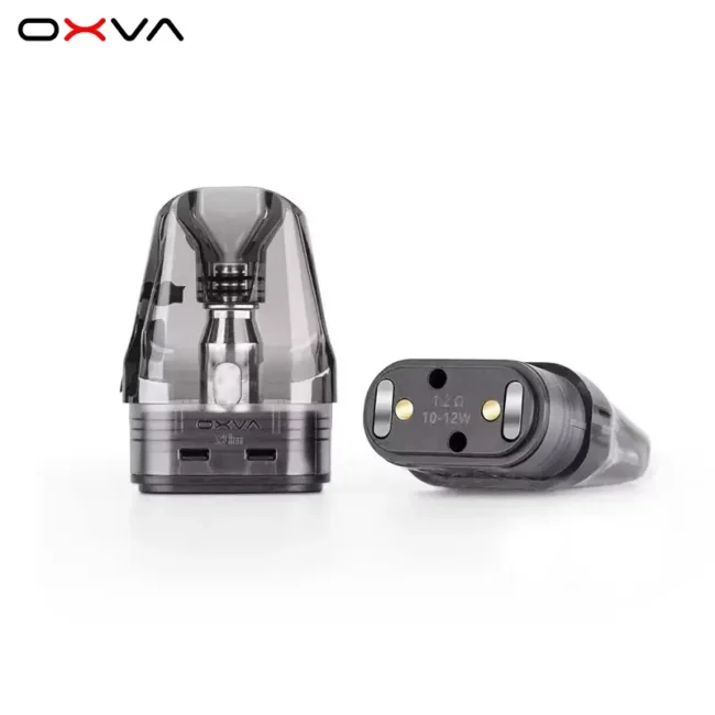 正版 OXVA XLIM V3 升級版小蠻牛空煙彈 正版 OXVA XLIM V3 升級版小蠻牛空煙彈特寫,展示 2ml 頂部注油防漏設計與底部 1.2Ω 阻值雷雕,原廠替換空倉